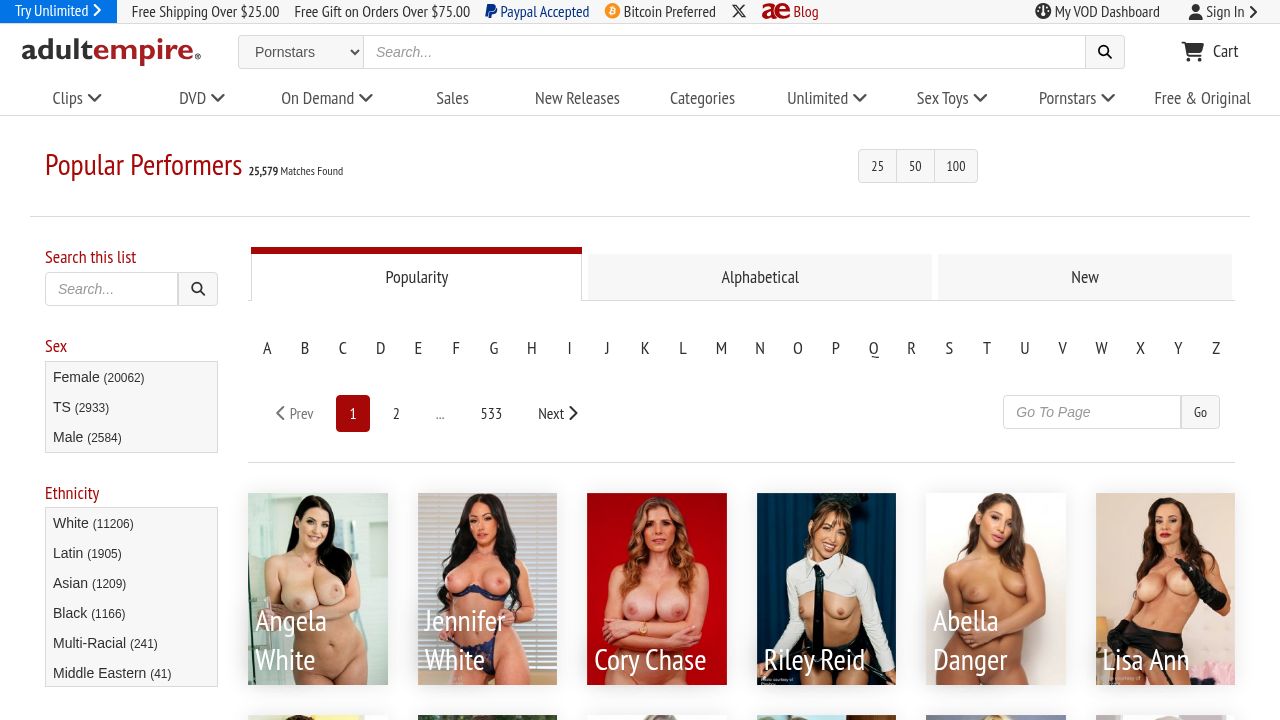 Adult Empire Pornstars
