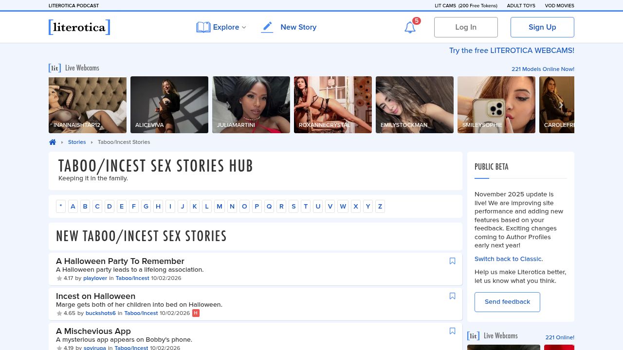 Literotica Taboo Stories